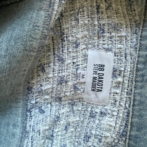 BB Dakota Blue and Gray Denim Jacket - Picture 4 of 4